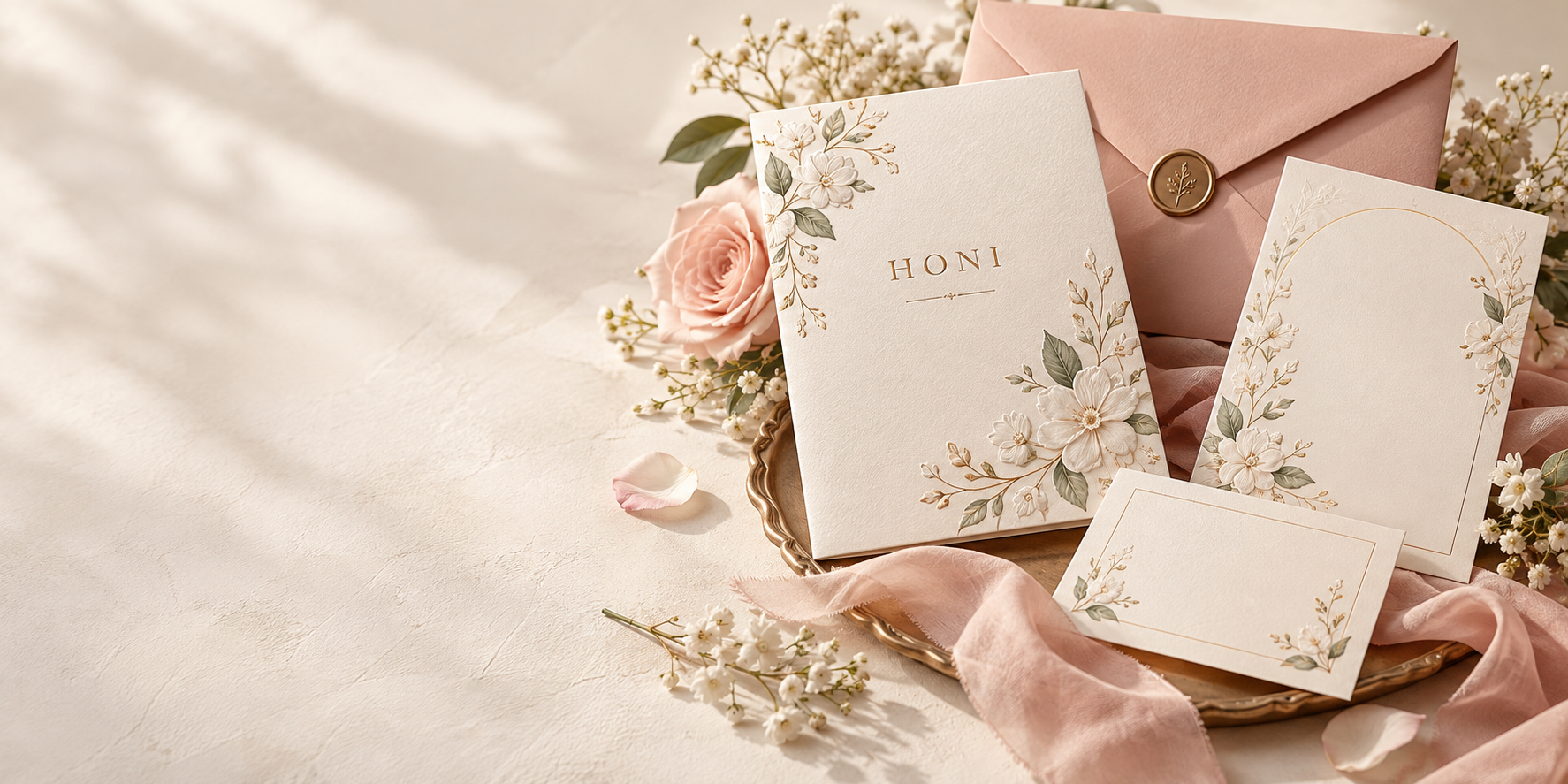 Bộ thiệp cưới HONI